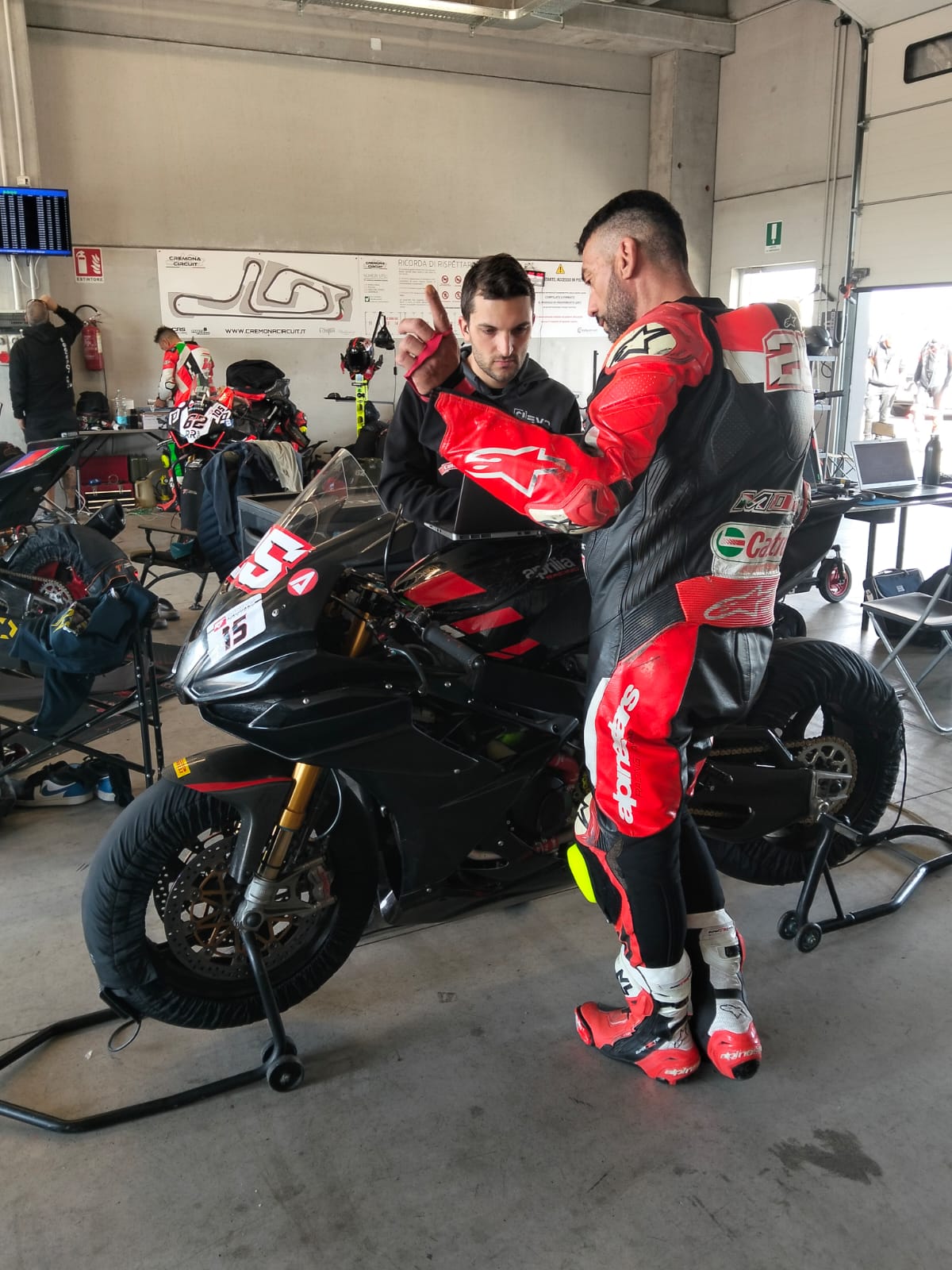 Messa a punto nel paddock