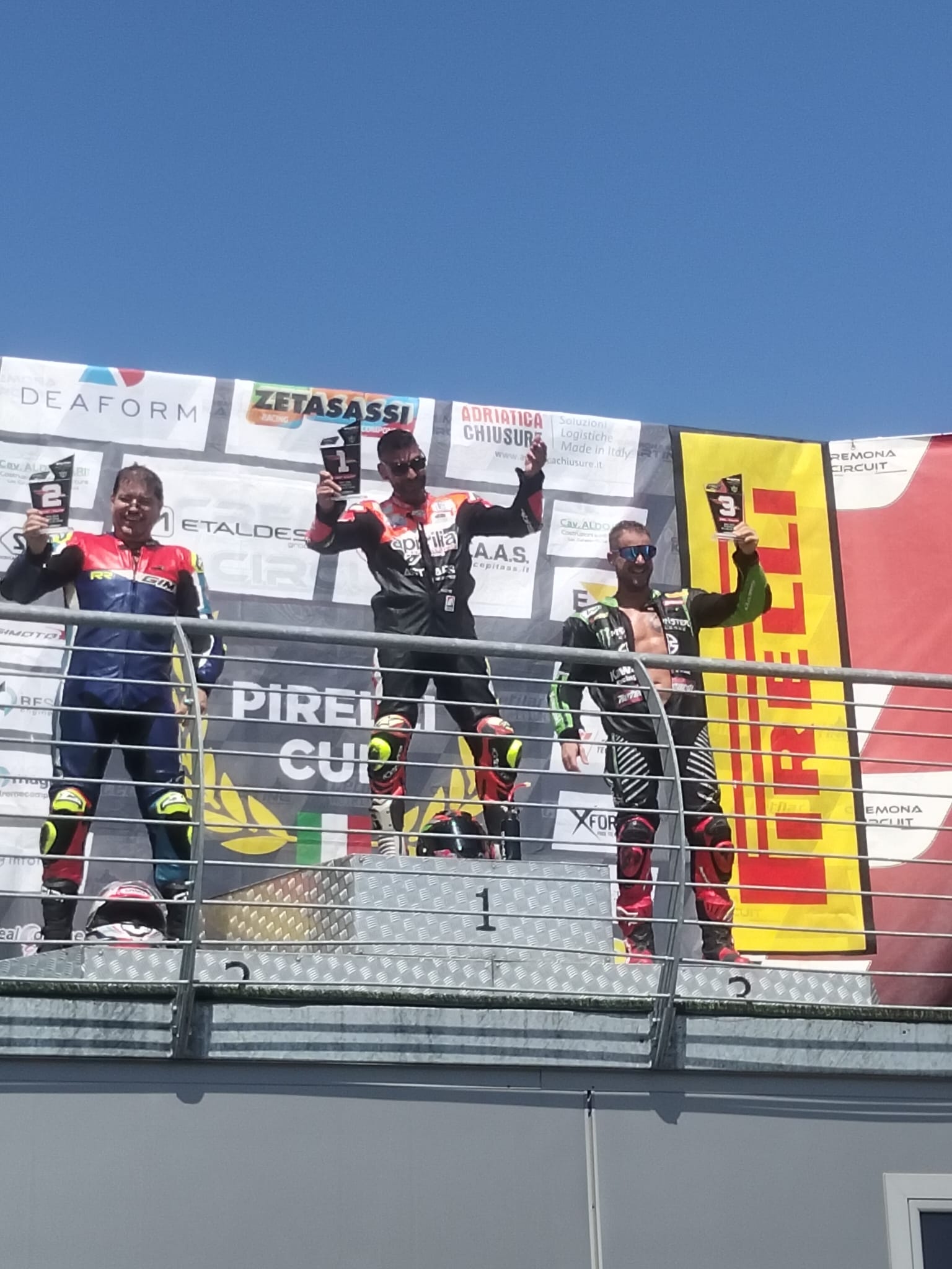 Podio Pirelli Cup